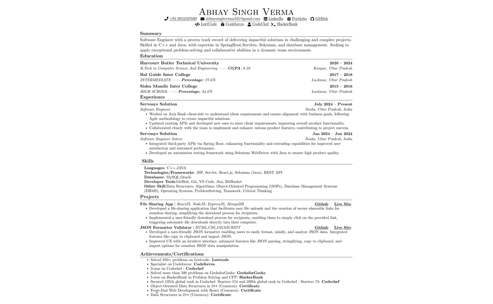 Resume 1