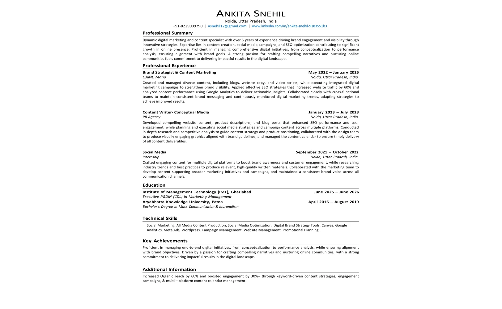 Resume 5