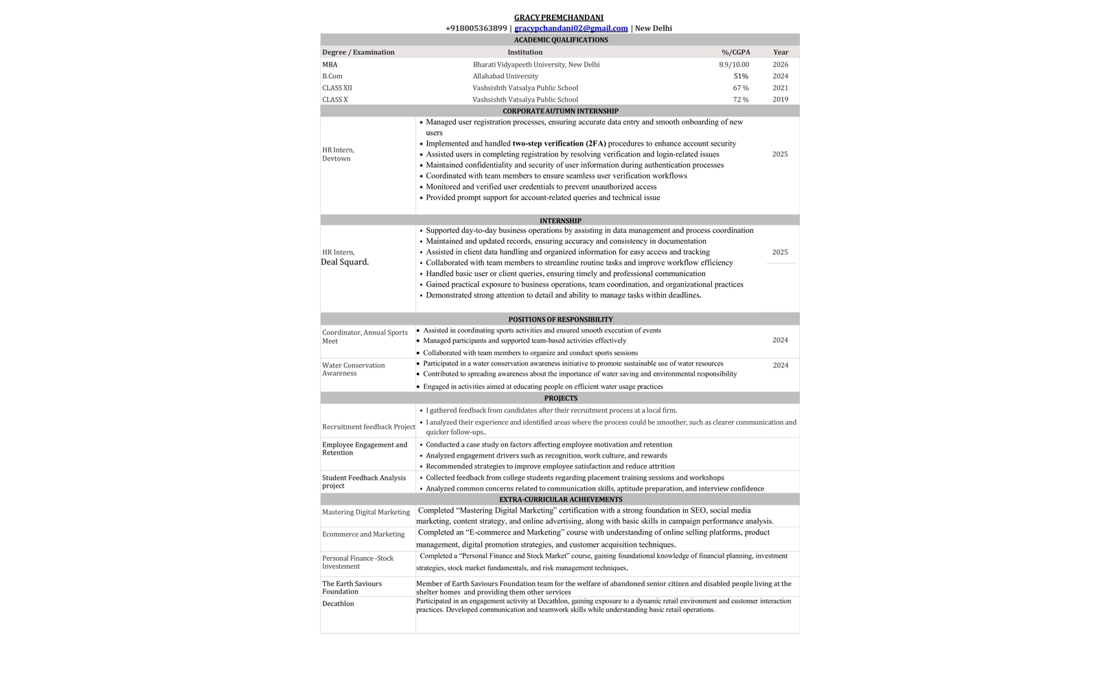 Resume 10