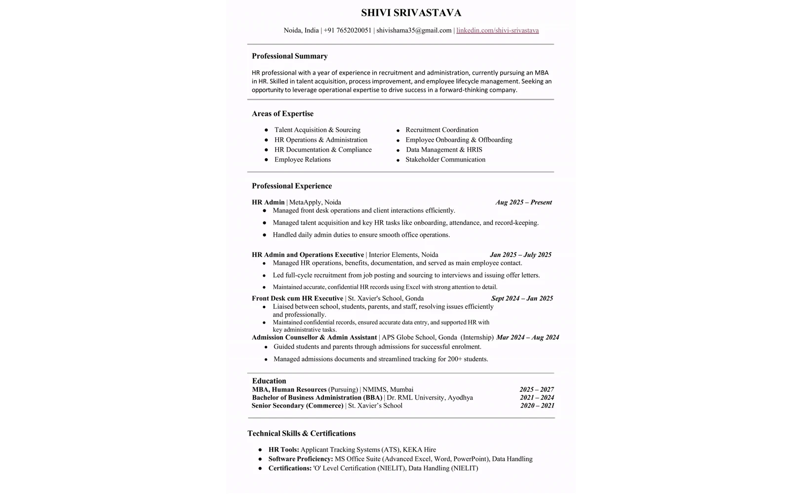 Resume 16