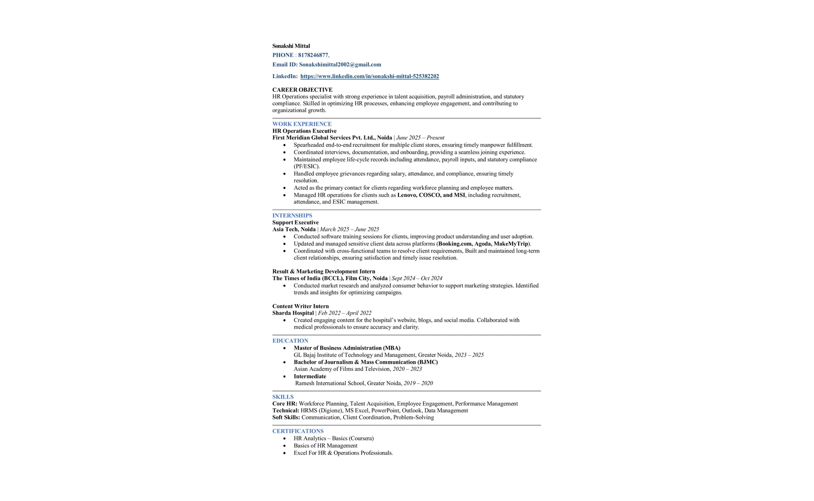 Resume 17