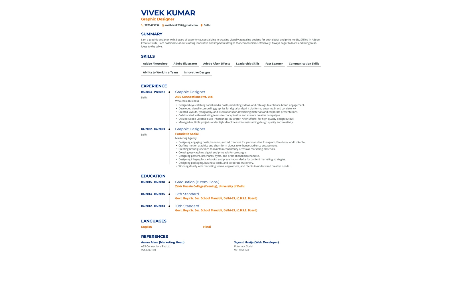 Resume 18